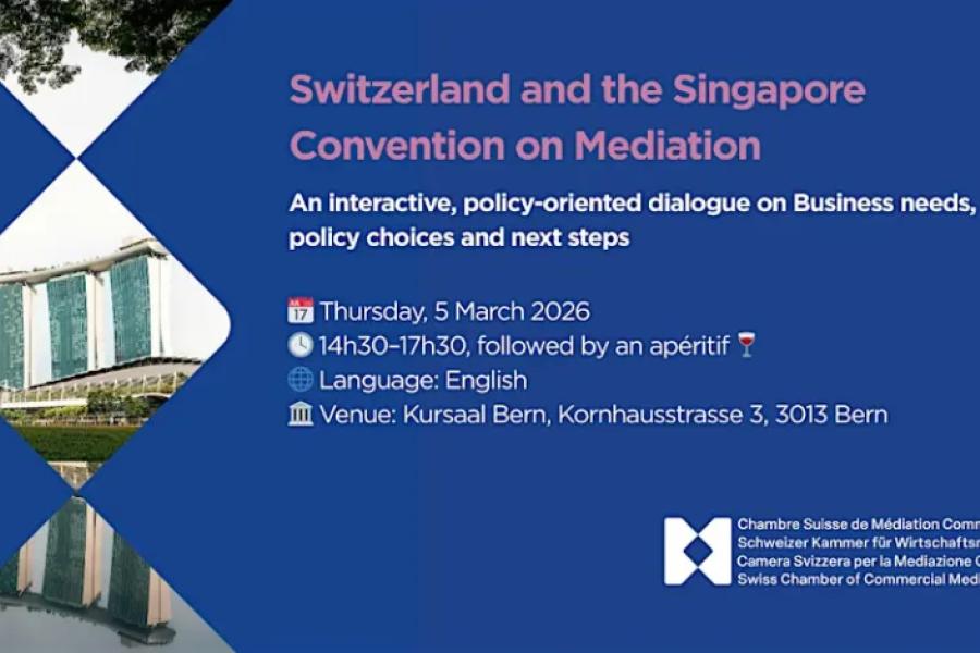 AFIM - Événement SCCM/CSMC/SKWM – Une discussion stratégique sur la Convention de Singapour